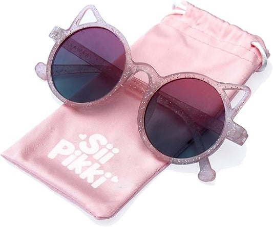 Kids Sunglasses Polarized UV400 Protection | Cat Ears Toddler Sunglasses Age 2-8
